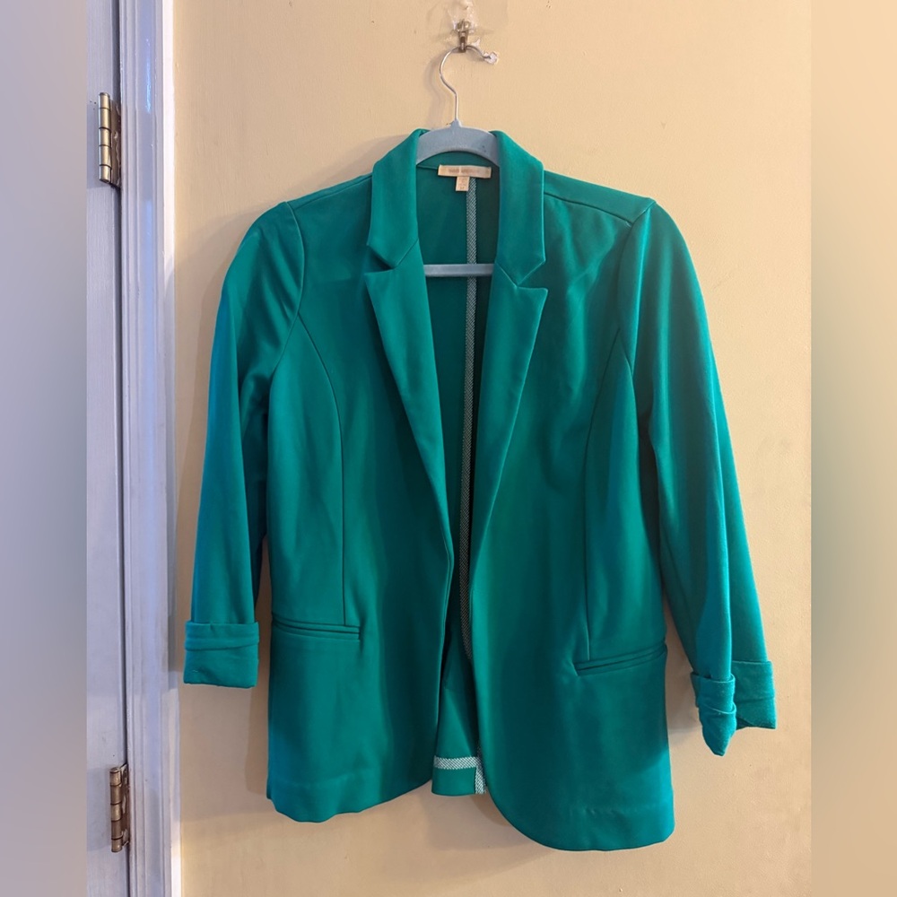 Skies Are Blue Kelly Green Women's Blazer, size M